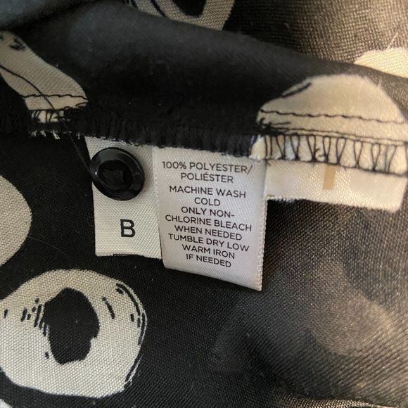 ANN TAYLOR LOFT Black Polka Dot‎ Blouse with Tie - Picture 7 of 8